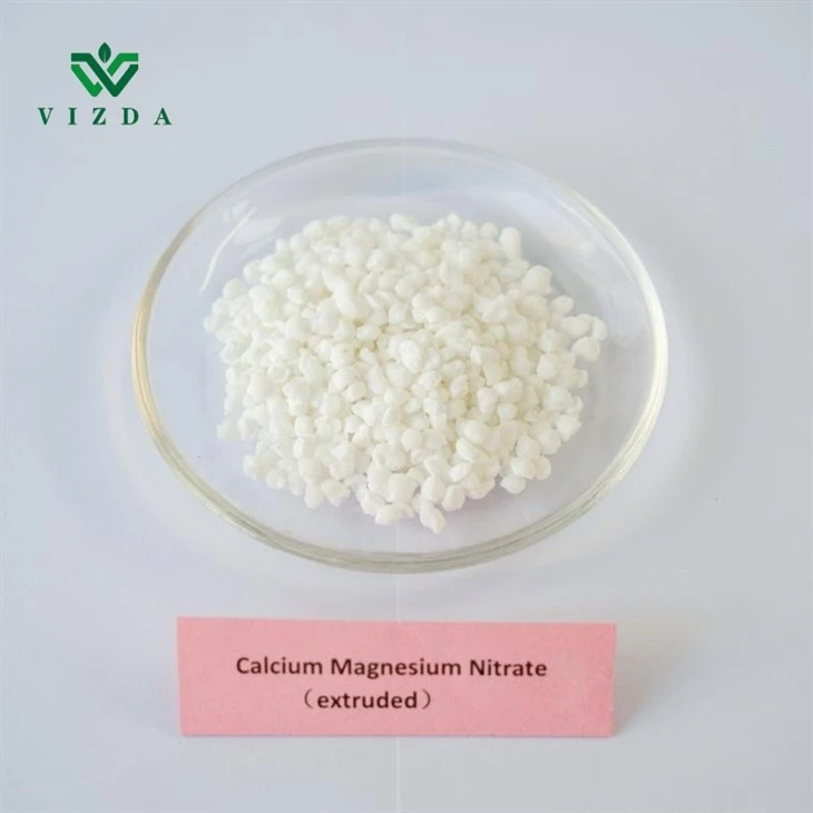 Fertilizante branco de nitrato de cálcio e magnésio