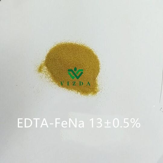 EDTA Fe 13% Chelated Iron Fertilizer Powder For Agriculture factory