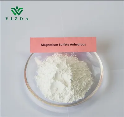 Ativação de enzimas envolvidas no metabolismo de carboidratos - sulfato de magnésio anidro